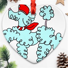 Doodle Poodle  Ornament (heart) by IIPhotographyAndDesigns