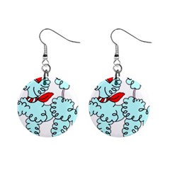 Doodle Poodle  Mini Button Earrings by IIPhotographyAndDesigns