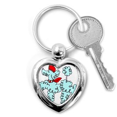 Doodle Poodle  Key Chain (heart) by IIPhotographyAndDesigns