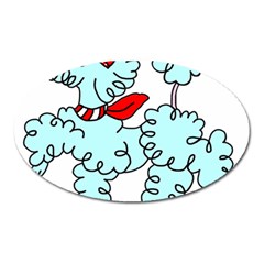 Doodle Poodle  Oval Magnet by IIPhotographyAndDesigns