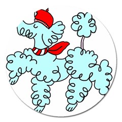 Doodle Poodle  Magnet 5  (round) by IIPhotographyAndDesigns