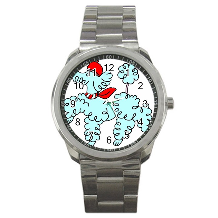 Doodle Poodle  Sport Metal Watch