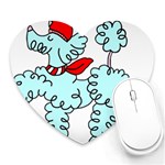 Doodle Poodle  Heart Mousepads Front