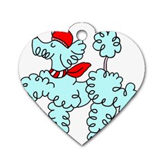 Doodle Poodle  Dog Tag Heart (two Sides) by IIPhotographyAndDesigns