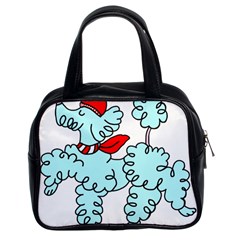 Doodle Poodle  Classic Handbag (two Sides) by IIPhotographyAndDesigns