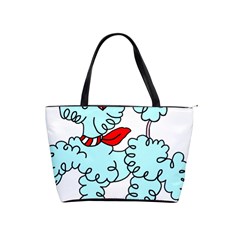 Doodle Poodle  Classic Shoulder Handbag by IIPhotographyAndDesigns