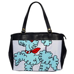 Doodle Poodle  Oversize Office Handbag by IIPhotographyAndDesigns