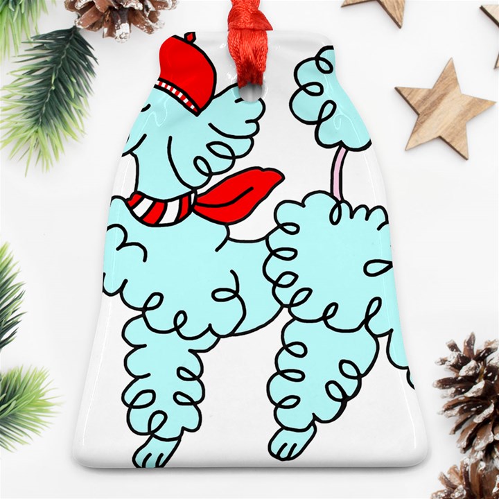 Doodle Poodle  Bell Ornament (Two Sides)