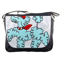 Doodle Poodle  Messenger Bag by IIPhotographyAndDesigns