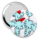 Doodle Poodle  3  Handbag Mirrors Front