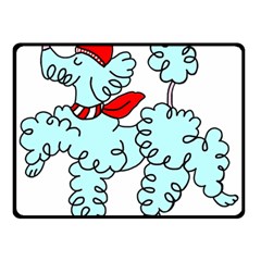 Doodle Poodle  Double Sided Fleece Blanket (small) 