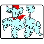 Doodle Poodle  Double Sided Fleece Blanket (Medium)  58.8 x47.4  Blanket Front