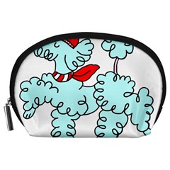 Doodle Poodle  Accessory Pouch (large) by IIPhotographyAndDesigns