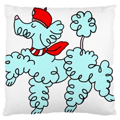 Doodle Poodle  Standard Flano Cushion Case (one Side) by IIPhotographyAndDesigns