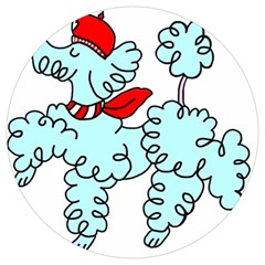 Doodle Poodle  Round Trivet