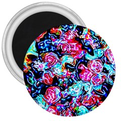 Neon Floral 3  Magnets by 3cl3ctix