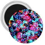 Neon Floral 3  Magnets Front