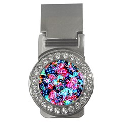 Neon Floral Money Clips (cz)  by 3cl3ctix