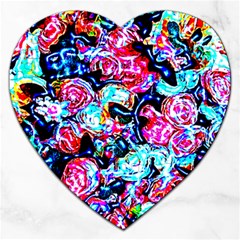 Neon Floral Jigsaw Puzzle (heart)