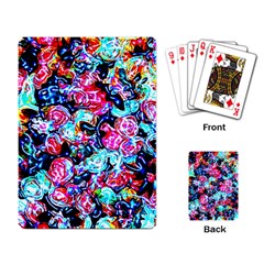 Neon Floral Playing Cards Single Design (rectangle) by 3cl3ctix