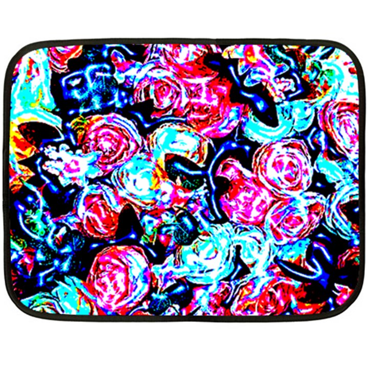 Neon Floral Fleece Blanket (Mini)