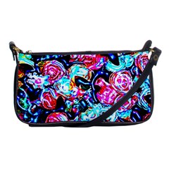 Neon Floral Shoulder Clutch Bag by 3cl3ctix