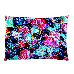 Neon Floral Pillow Case (two Sides) by 3cl3ctix