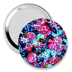 Neon Floral 3  Handbag Mirrors by 3cl3ctix