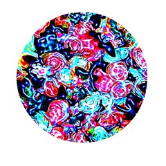 Neon Floral Mini Round Pill Box (pack Of 3)