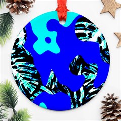 Abstract Tropical Ornament (Round)