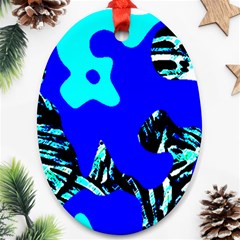 Abstract Tropical Ornament (Oval)