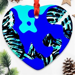 Abstract Tropical Ornament (Heart)