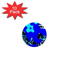 Abstract Tropical 1  Mini Magnet (10 Pack) 