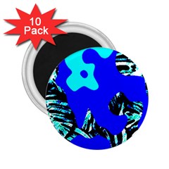 Abstract Tropical 2.25  Magnets (10 pack) 