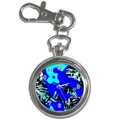 Abstract Tropical Key Chain Watches