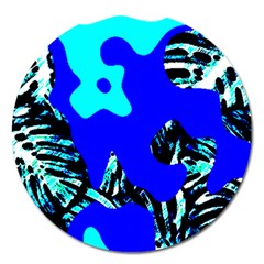 Abstract Tropical Magnet 5  (Round)