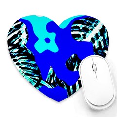 Abstract Tropical Heart Mousepads by 3cl3ctix