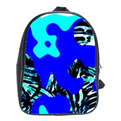 Abstract Tropical School Bag (Large)