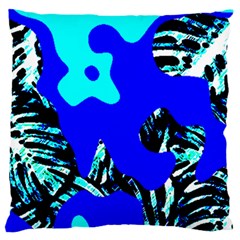 Abstract Tropical Large Cushion Case (two Sides) by 3cl3ctix