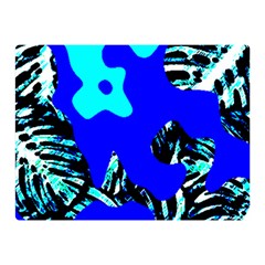 Abstract Tropical Double Sided Flano Blanket (Mini) 