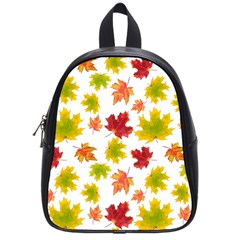 Bright Autumn Leaves School Bag (small) by SychEva