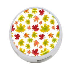 Bright Autumn Leaves 4-port Usb Hub (two Sides) by SychEva