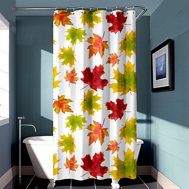 Bright Autumn Leaves Shower Curtain 36  x 72  (Stall) 