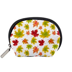 Bright Autumn Leaves Accessory Pouch (small) by SychEva