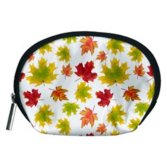 Bright Autumn Leaves Accessory Pouch (medium) by SychEva