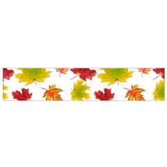 Bright Autumn Leaves Small Flano Scarf by SychEva