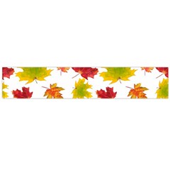 Bright Autumn Leaves Large Flano Scarf  by SychEva