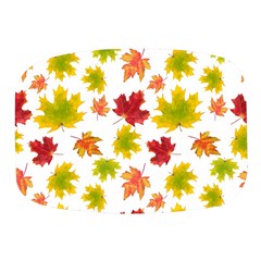 Bright Autumn Leaves Mini Square Pill Box by SychEva