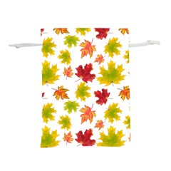 Bright Autumn Leaves Lightweight Drawstring Pouch (l) by SychEva