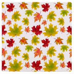 Bright Autumn Leaves Uv Print Square Tile Coaster  by SychEva